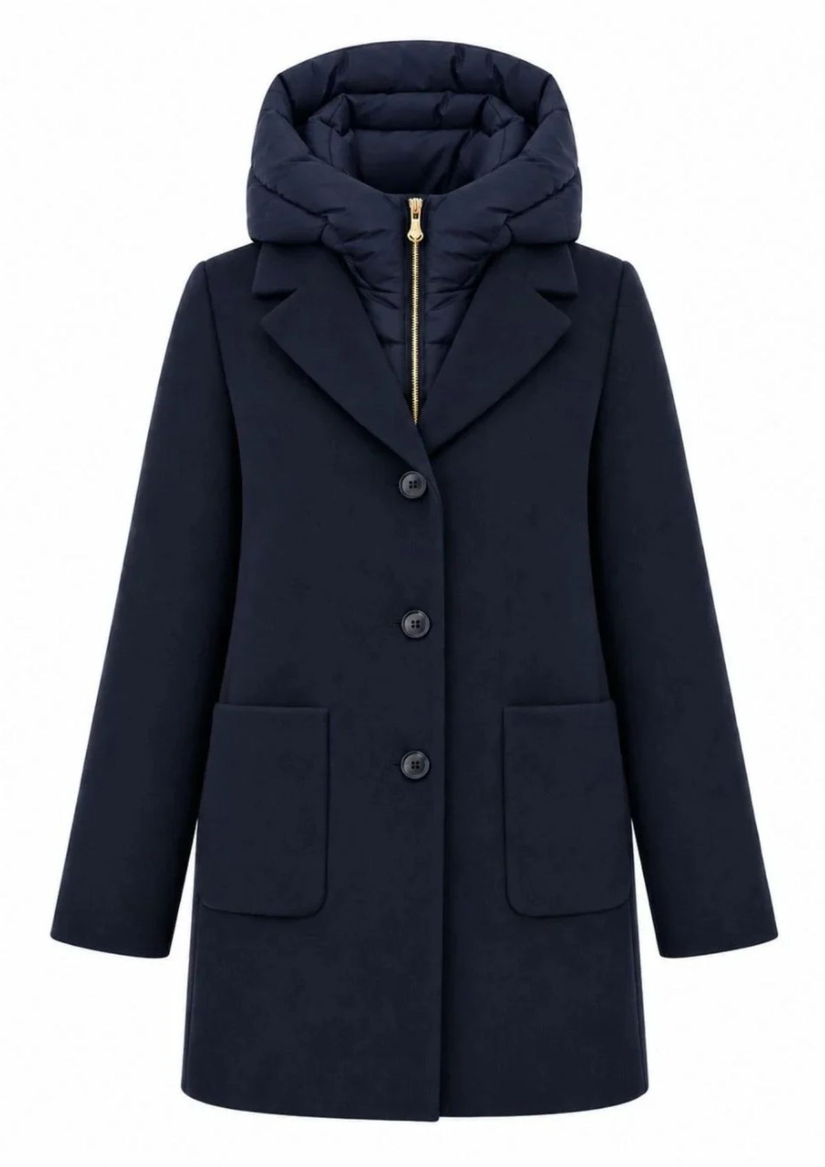 Capospalla lungo imbottito Emmcuore Blu Notte 2625486022200 012 EMME MARELLA 