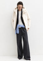 Capospalla in panno soft imbottito Emmsorriso Bianco Panna 2625486082200 001 EMME MARELLA 
