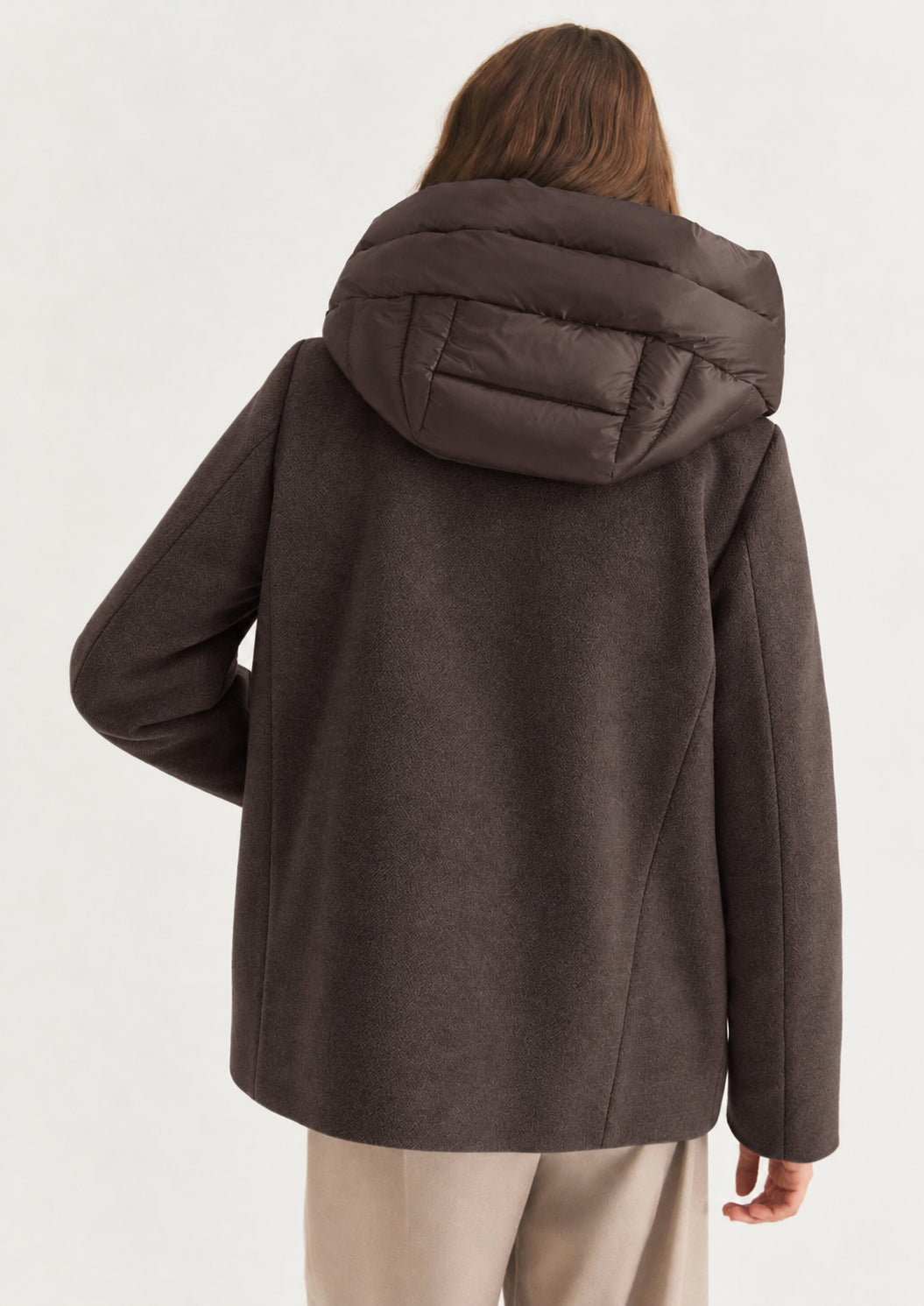 Capospalla in panno soft imbottito Emmsorriso Marrone 2625486082200 009 EMME MARELLA 