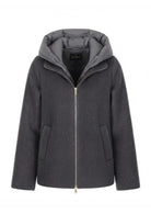 Capospalla in panno soft imbottito Emmsorriso Grigio Scuro Melange 2625486082200 011 EMME MARELLA 