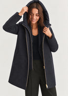 Giubbino in panno soft imbottito con cappuccio Emmbacio Blu Notte 2625496102200 012 EMME MARELLA 