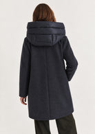 Giubbino in panno soft imbottito con cappuccio Emmbacio Blu Notte 2625496102200 012 EMME MARELLA 