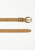 Cintura con borchie dorate Emmsabbia Cammello 2625506021200 001 EMME MARELLA 