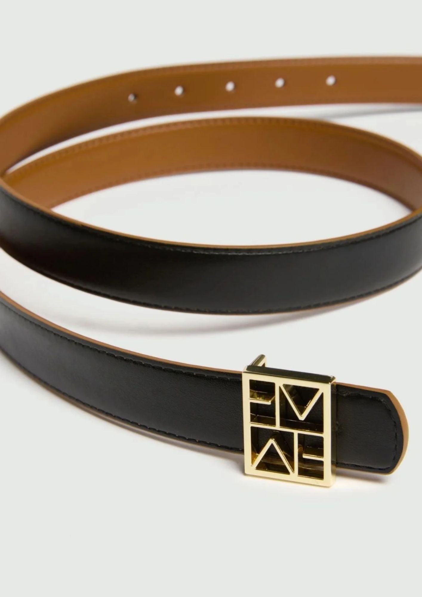 Cintura reversibile con logo Emmvetrino Testa di Moro 2625506031200 003 EMME MARELLA 