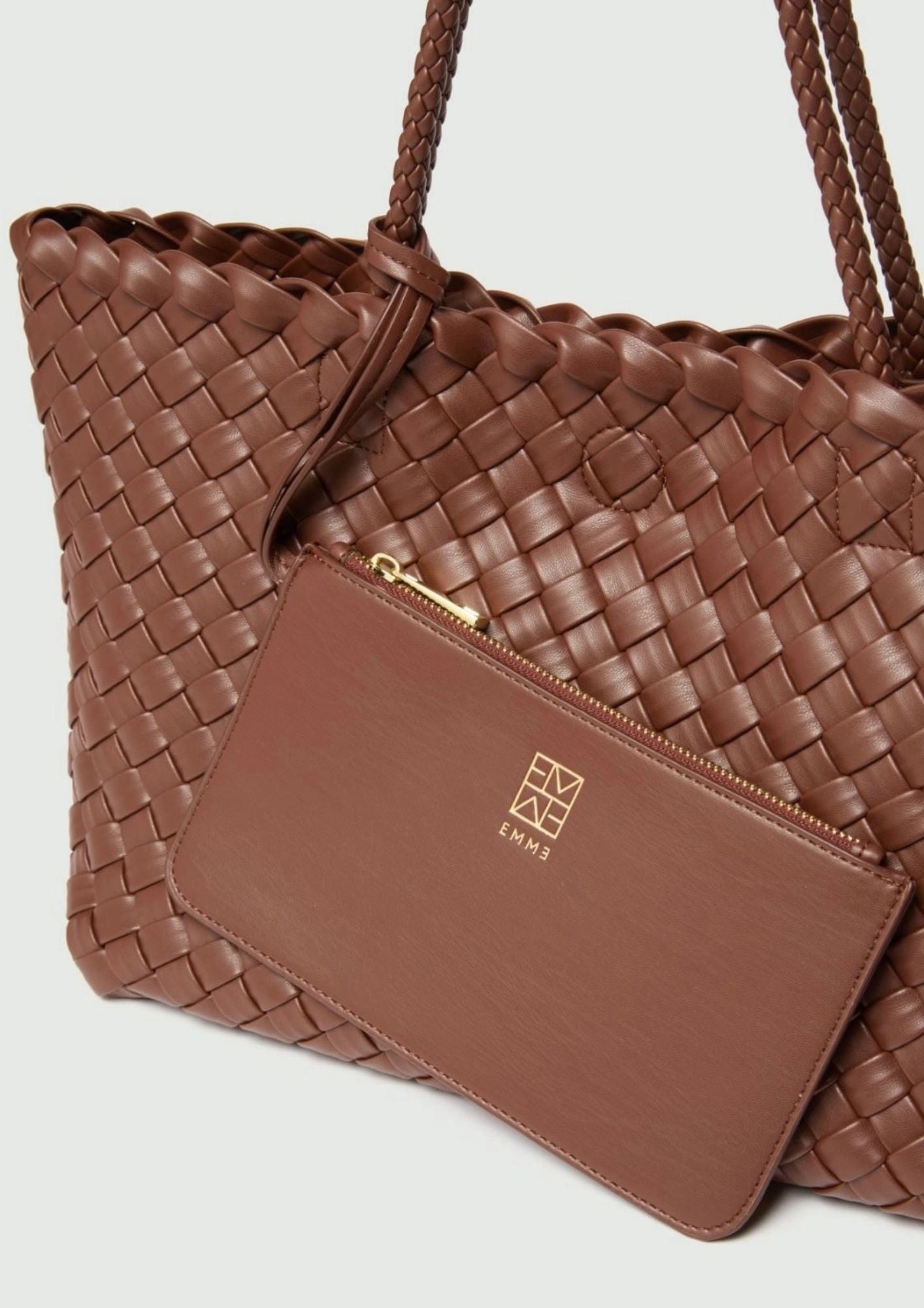 Shopper intrecciata Emmumido Cuoio 2625516111200 001 EMME MARELLA 