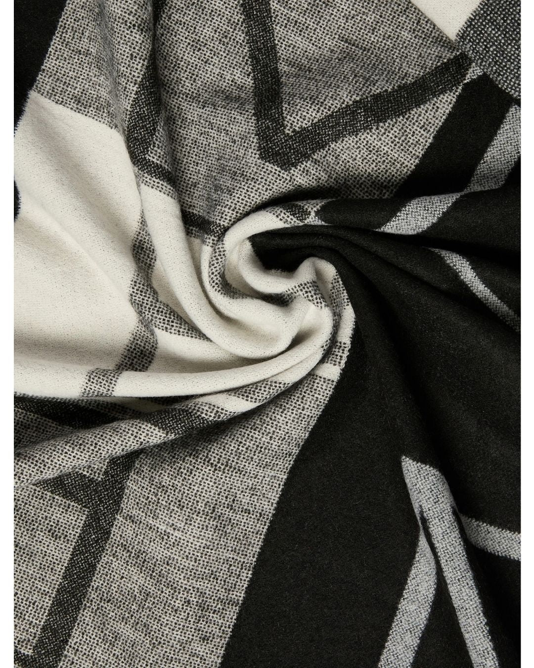 Stola jacquard con logo Emmgattini Nera 2625546012200 002 EMME MARELLA 