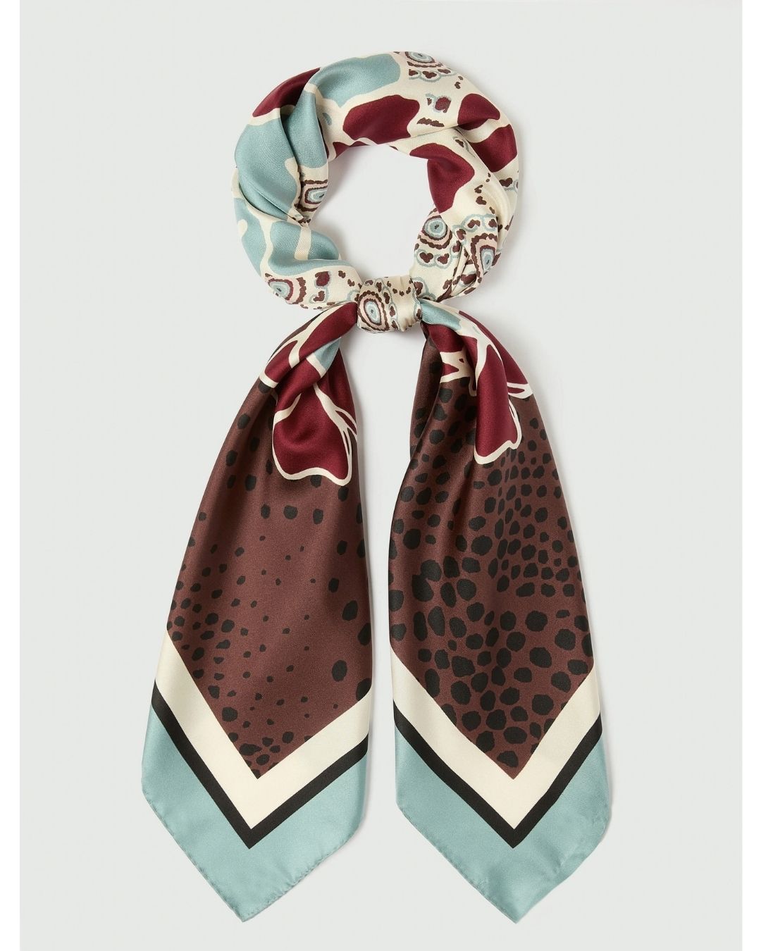 Foulard in seta Emmcampo Marrone 2625546031200 002 EMME MARELLA 