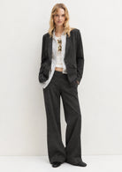 Pantalone dritto in jersey stretch Emmpalace Grigio Scuro Melange 2625786021200 004 EMME MARELLA 