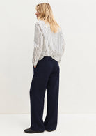 Pantalone dritto in jersey stretch Emmpalace Navy 2625786021200 007 EMME MARELLA 