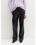 Pantalone dritto in jersey spalmato Emmargento Navy 2625786032200 004 EMME MARELLA 