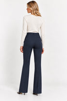 Pantalone slim fit in jersey stretch Emmflare Navy 2625786051200 007 EMME MARELLA 