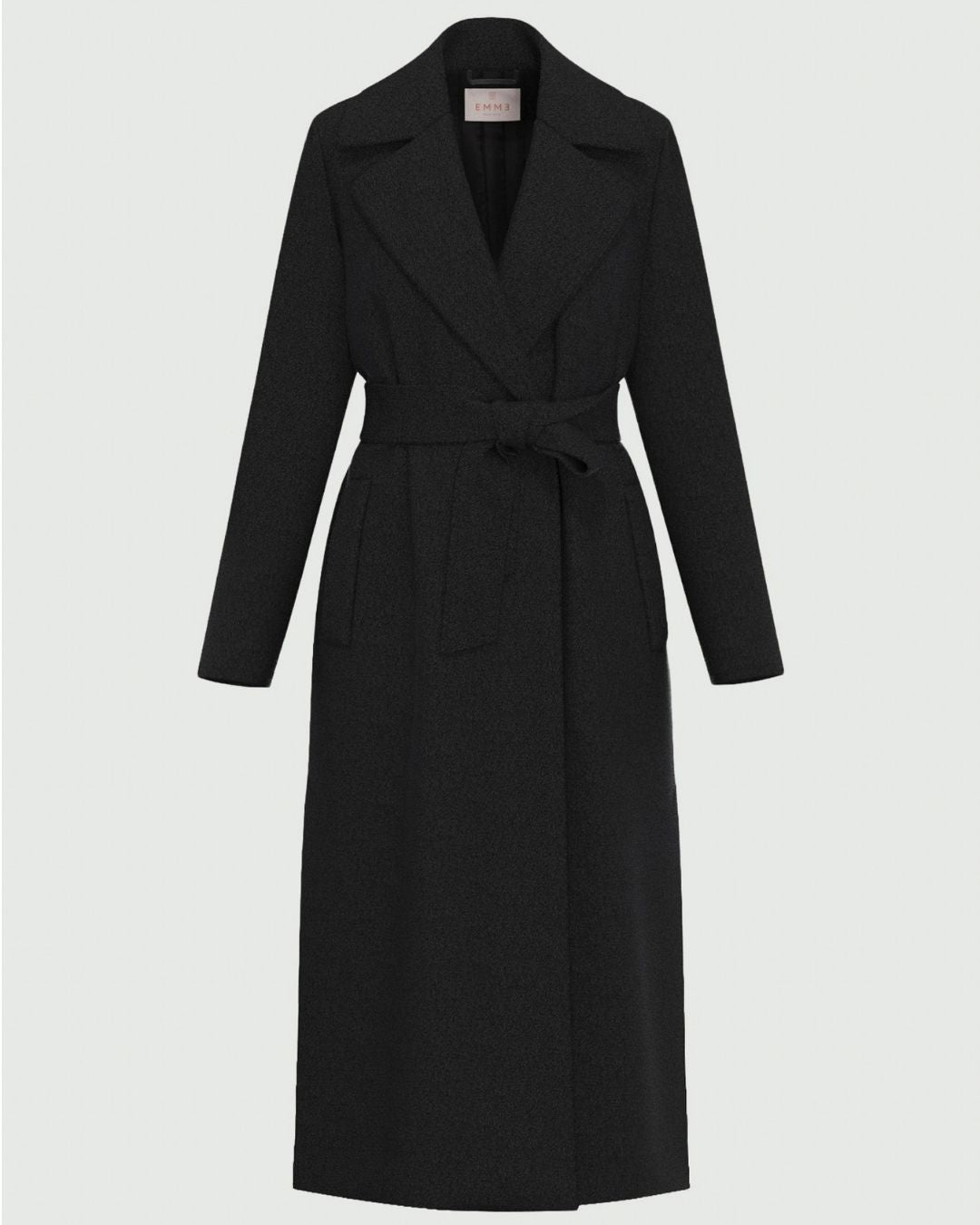 Cappotto in jersey panno soft Emmboero Nero 2625906082200 005 EMME MARELLA 