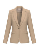 Blazer semi aderente in jersey Emmorche Ecru 2625916041200 001 EMME MARELLA 
