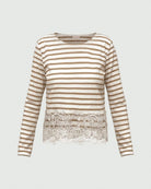 T-shirt con pizzo Emmteiera Naturale 2625976014200 001 EMME MARELLA 