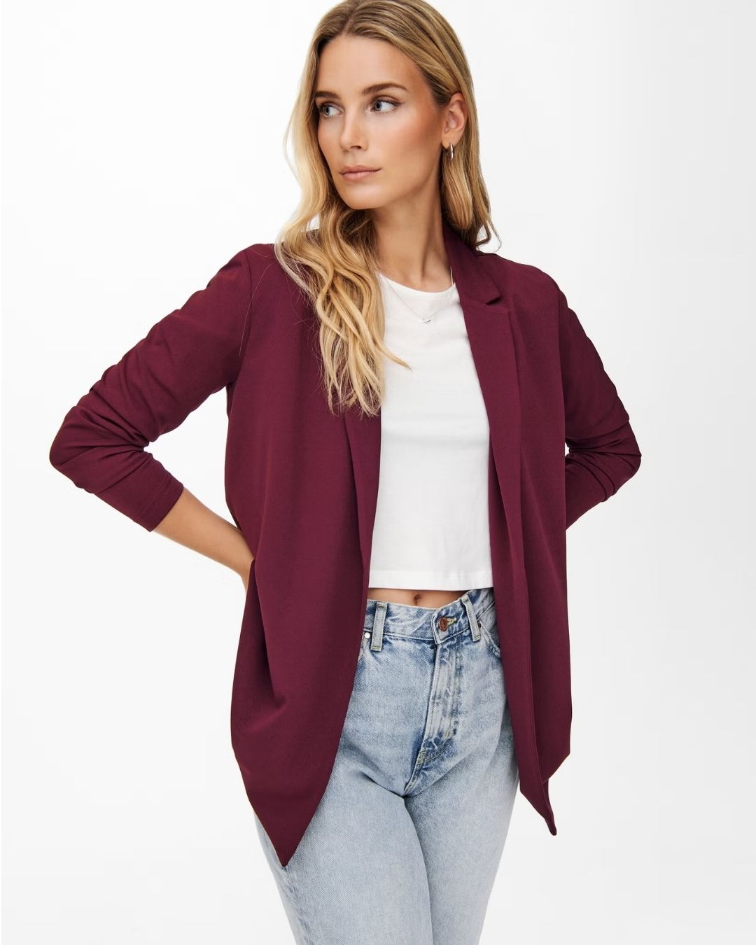 Blazer Donna Geggo Rosso Windsor Wine 15180572 Windsor Wine JACQUELINE DE YONG 