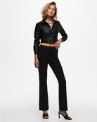 Pantaloni Flared Fit Pretty Donna Nero 15196908 Black JACQUELINE DE YONG 