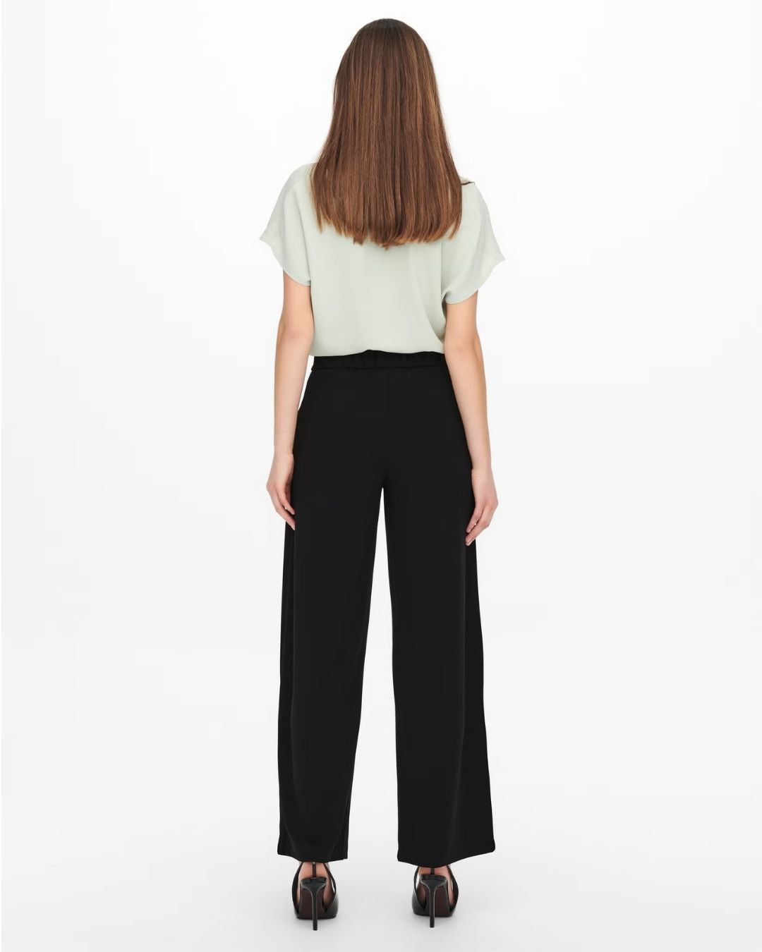 Pantaloni Wide Leg Geggo Donna Nero 15208430 Black BLACK BUTTONS JACQUELINE DE YONG 