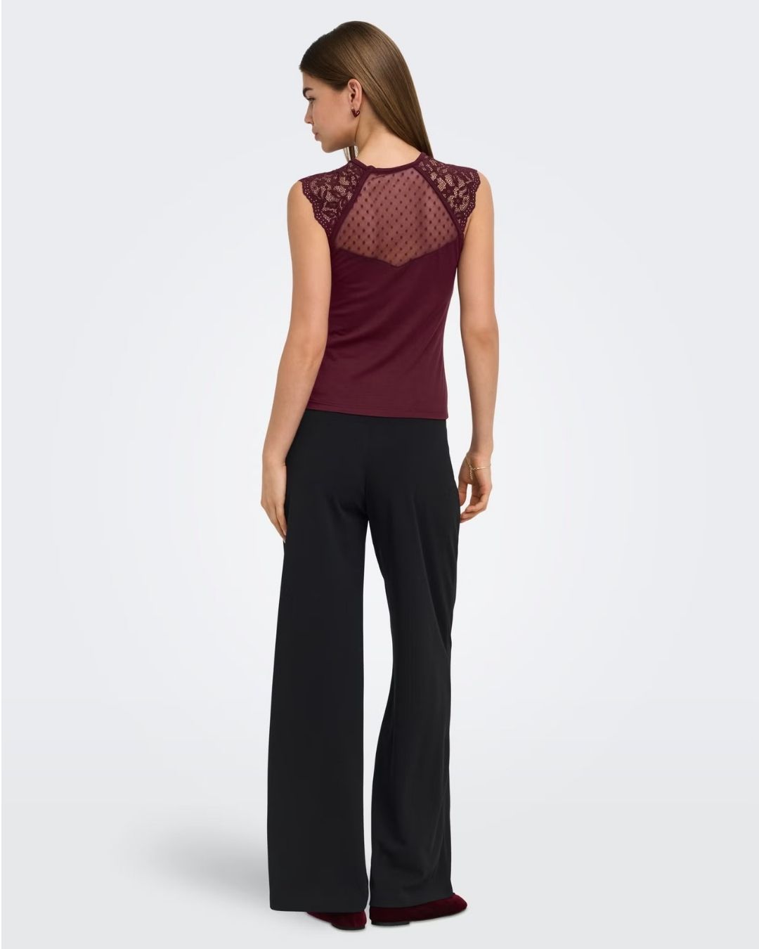 Pantaloni Wide Leg Geggo Donna Nero 15208430 Black GOLD BUTTONS JACQUELINE DE YONG 