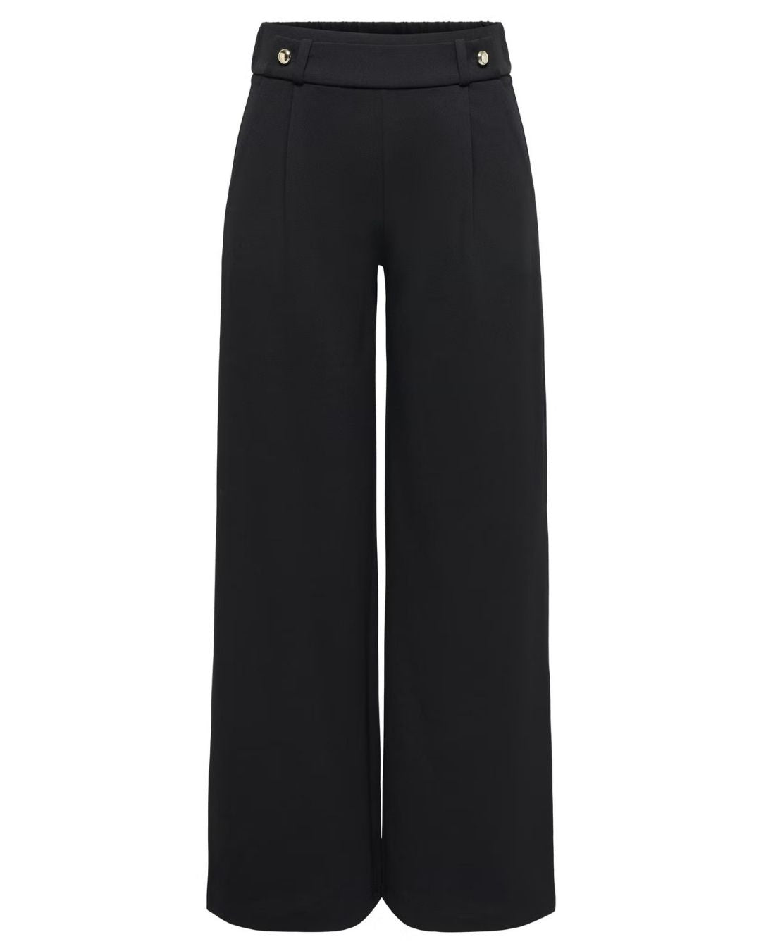 Pantaloni Wide Leg Geggo Donna Nero 15208430 Black GOLD BUTTONS JACQUELINE DE YONG 