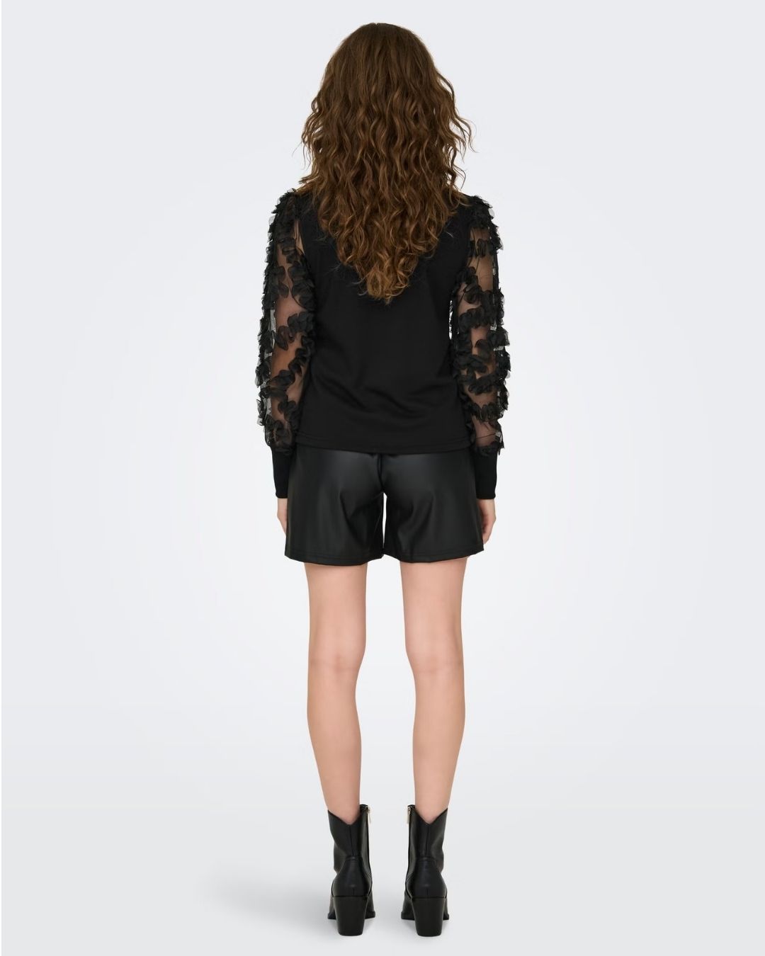 Felpa Donna Nero 15220558 Black JACQUELINE DE YONG 