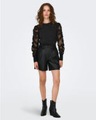 Felpa Donna Nero 15220558 Black JACQUELINE DE YONG 