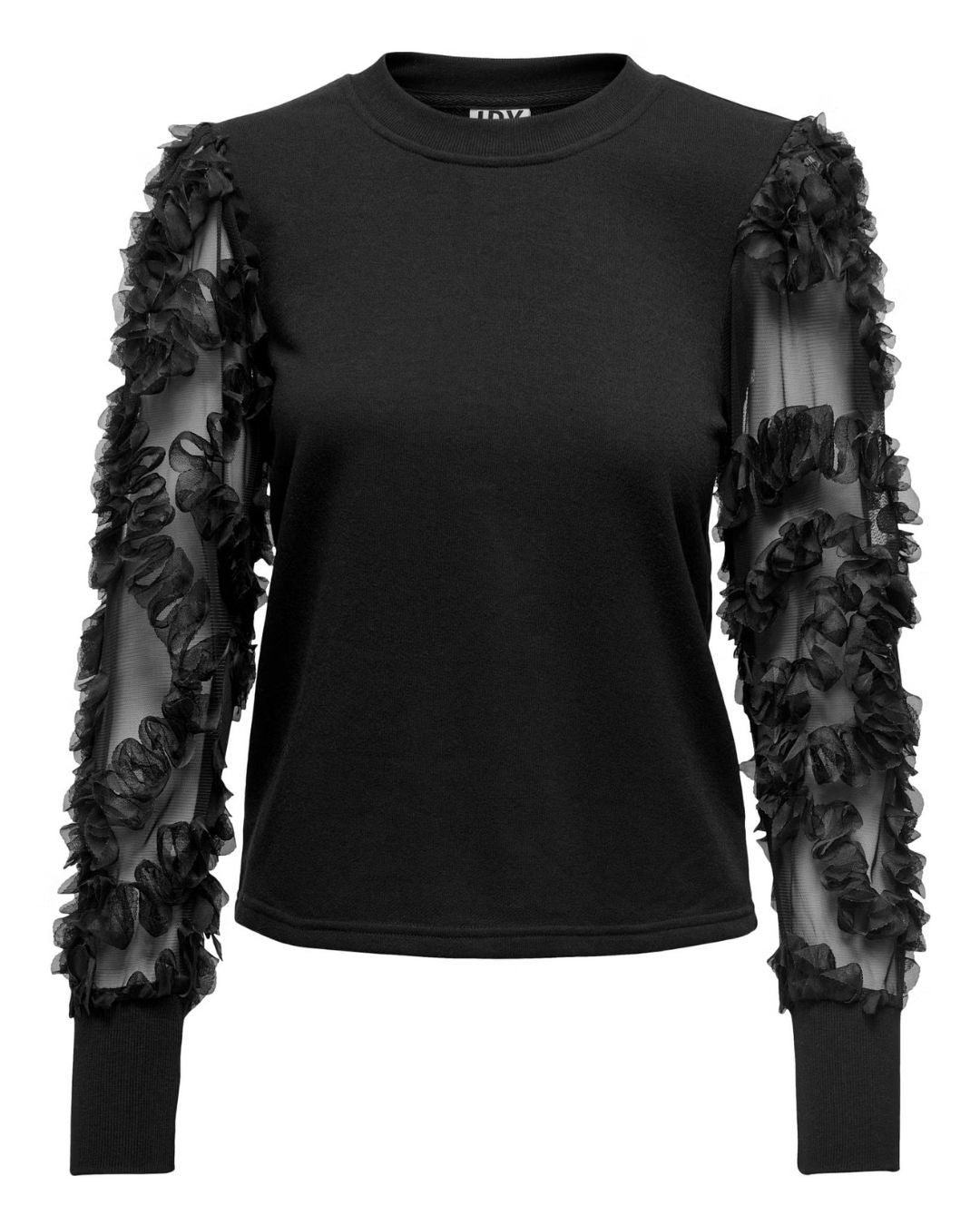 Felpa Donna Nero 15220558 Black JACQUELINE DE YONG 