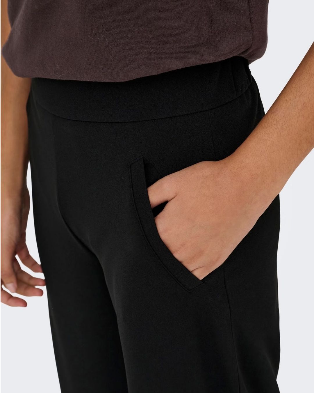 Pantaloni a gamba larga Donna Lousville Nero 15221238 Black JACQUELINE DE YONG 