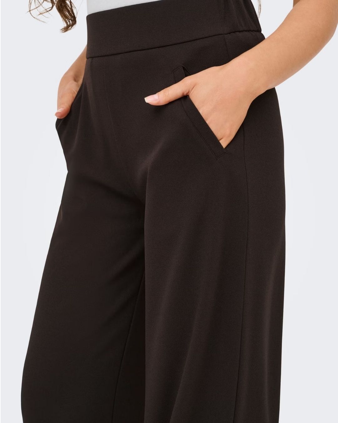 Pantaloni a gamba larga Donna Lousville Marrone Chocolate Torte 15221238 Chocolate Torte JACQUELINE DE YONG 