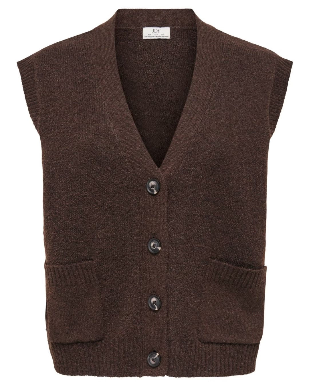 Cardigan Donna Marrone Super Coffee Bean 15354100 Coffee Bean MELANGE JACQUELINE DE YONG 