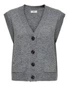 Cardigan Donna Super Grigio Medium Grey Melange 15354100 Medium Grey Melange JACQUELINE DE YONG 