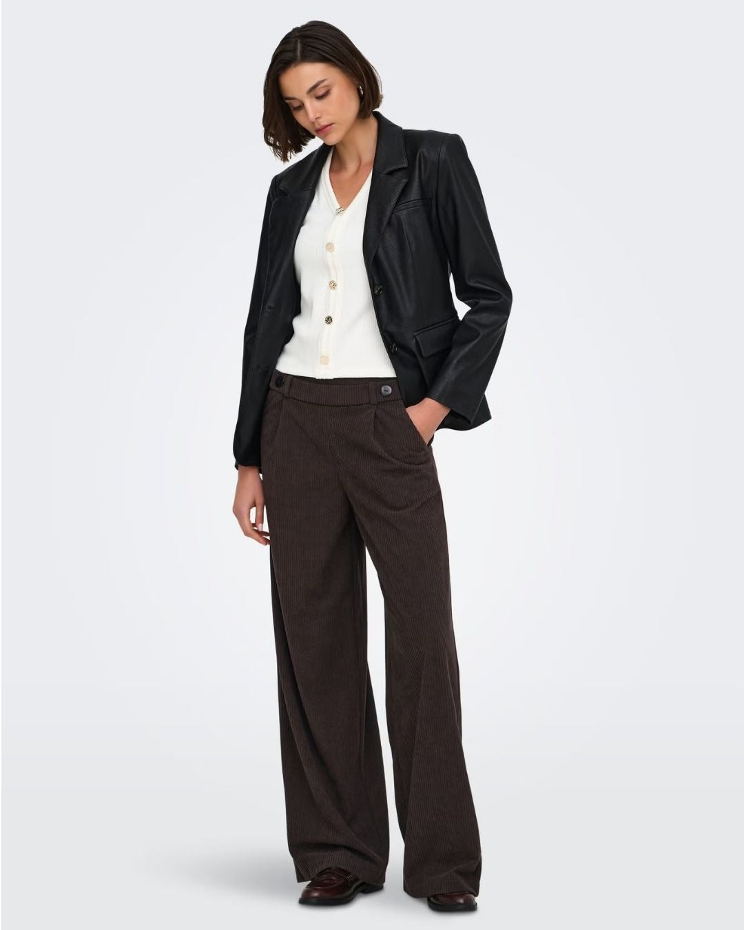 Pantaloni Donna Marrone Coffee Bean 15357186 Coffee Bean JACQUELINE DE YONG 