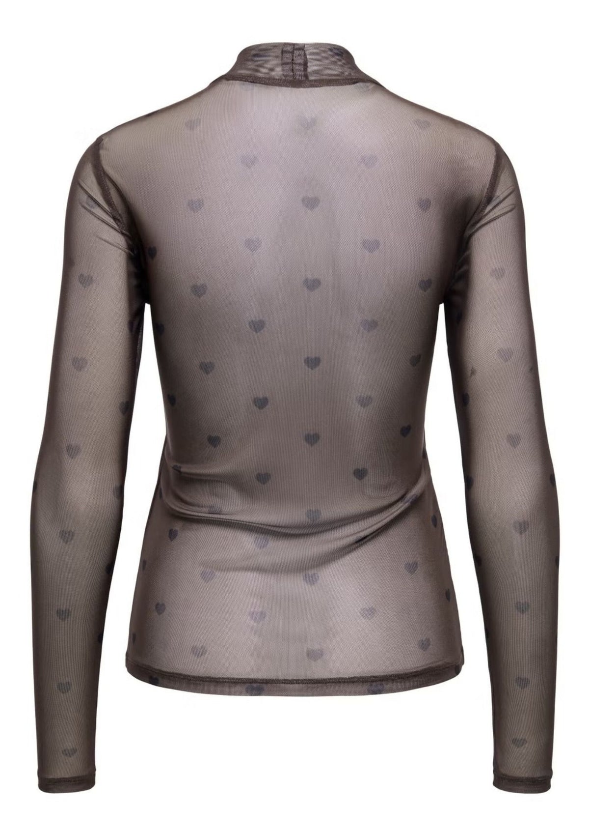 Only Top Donna Erica Marrone 15141298 Coffee Bean Black heart ONLY 