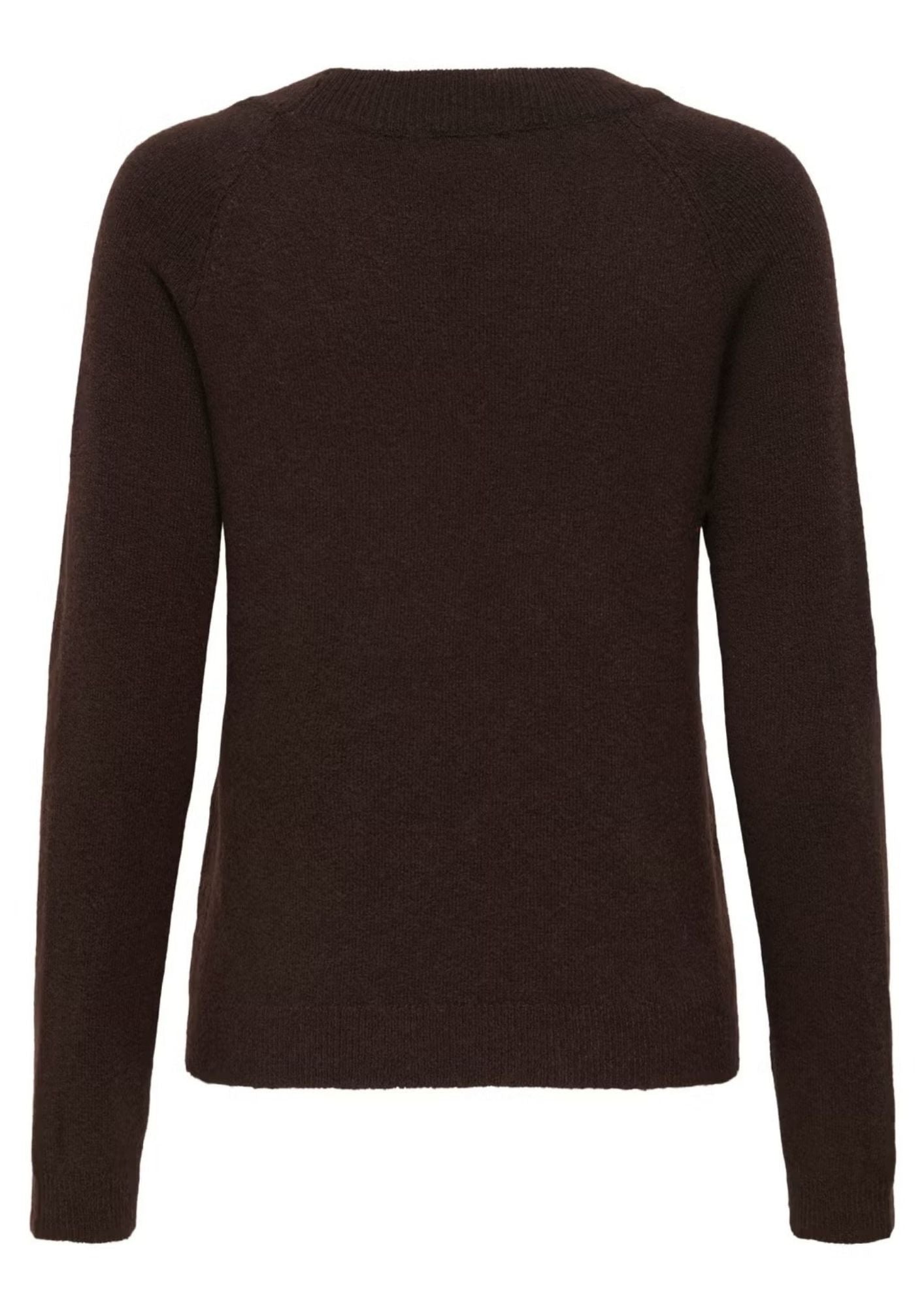 Only Pullover Donna Rica Marrone Cioccolato 15204279 Chocolate Torte W. MELANGE ONLY 