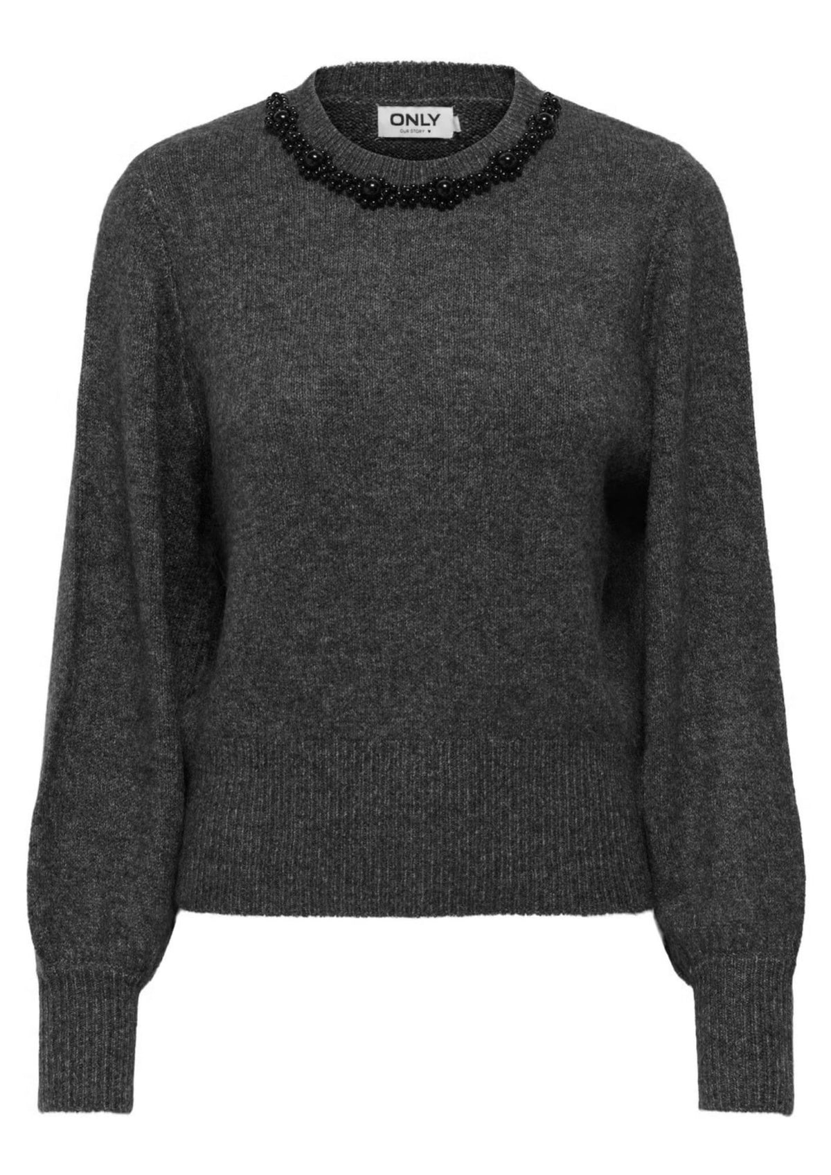 Only Pullover Donna Elsa Grigio Scuro 15210667 Medium Grey Melange ONLY 