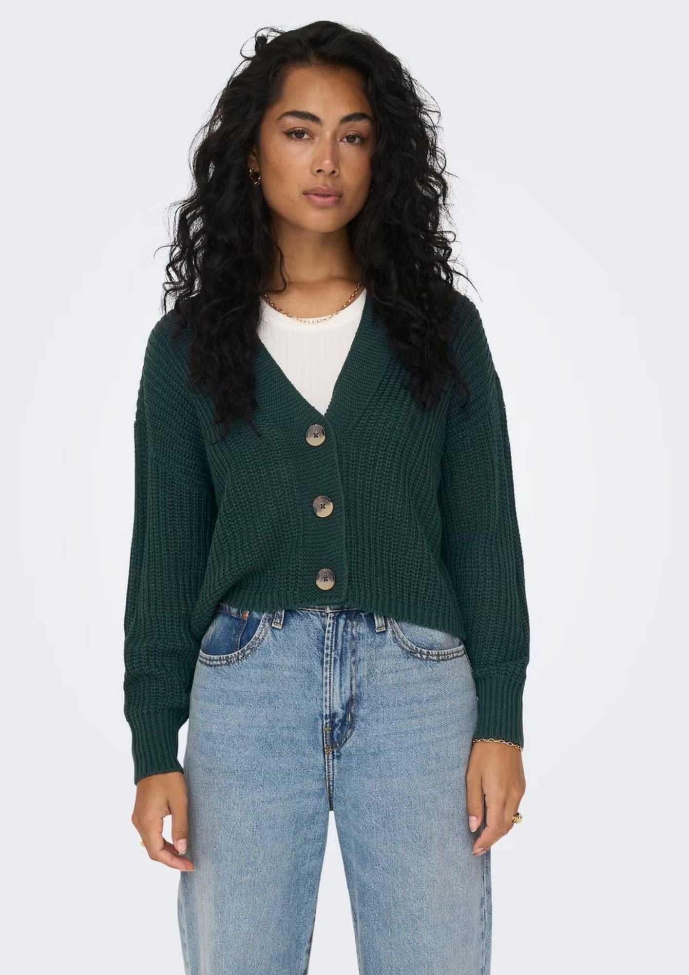Only Cardigan Donna Carol Verde 15211521 Green Gables ONLY 