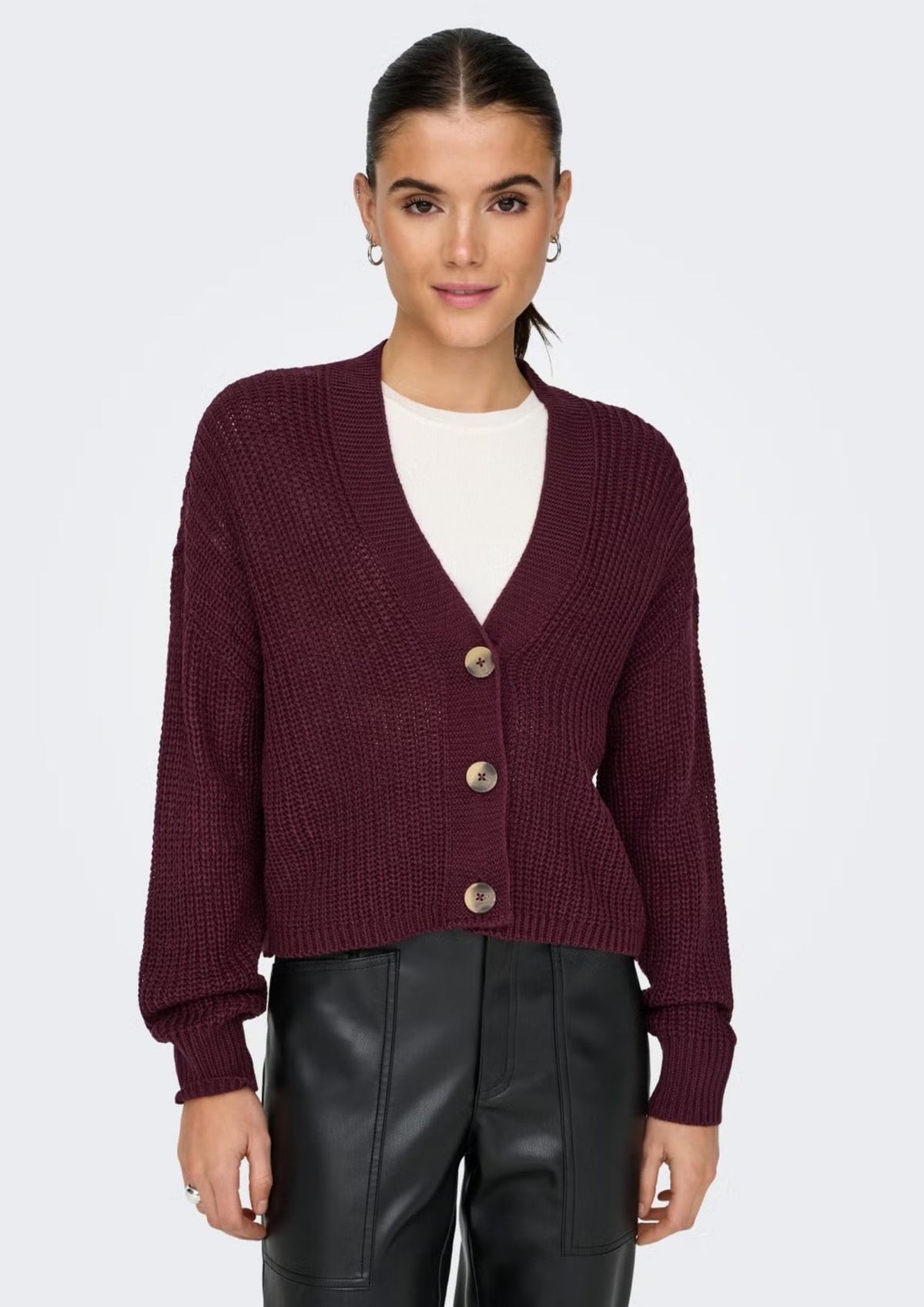 Only Cardigan Donna Carol Rosso Royal 15211521 Port Royale ONLY 