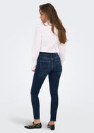Only Jeans Donna Blush Blu Medio 15326343 Dark Medium Blue Denim ONLY 