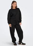 Only Felpa Donna Best Nera 15338727 Black ONLY 