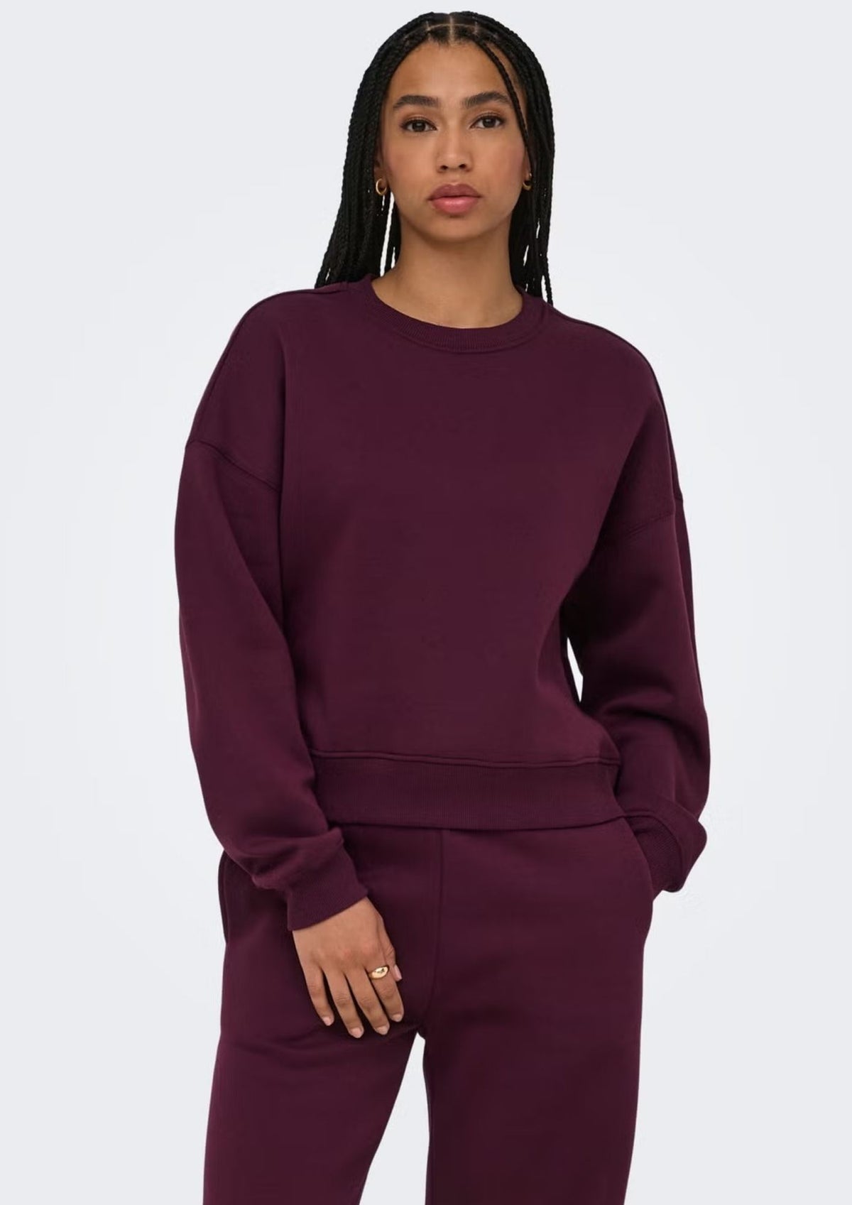 Only Felpa Donna Best Viola 15338727 Fig ONLY 