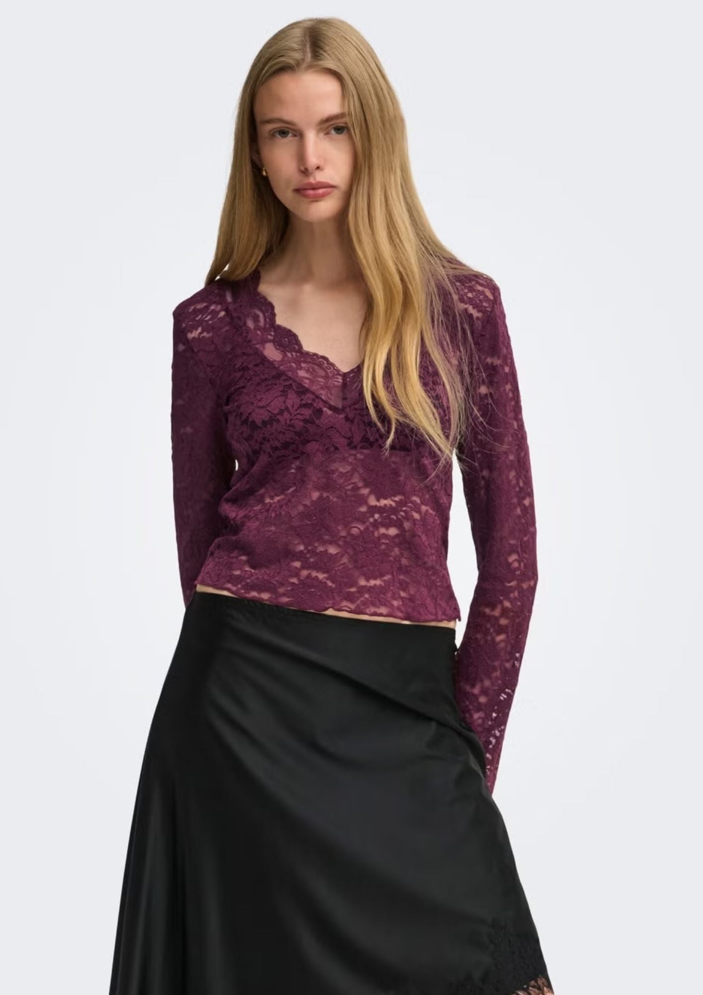 Only Top Donna Nikka Viola 15355839 Fig ONLY 