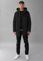 Parka non trapuntato con imbottitura intermedia Hhgh 26 Nero RIMA348J F0120 999 RIHUNIK 