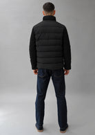Giubbino corto realizzato in mix & match Jhonny 26 Nero RIMA362J F0056 999 RIHUNIK 