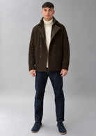 Capospalla ispirato al classico peacoat Quincey 26 Bordeaux Mill RIMA364J F0056 141 RIHUNIK 