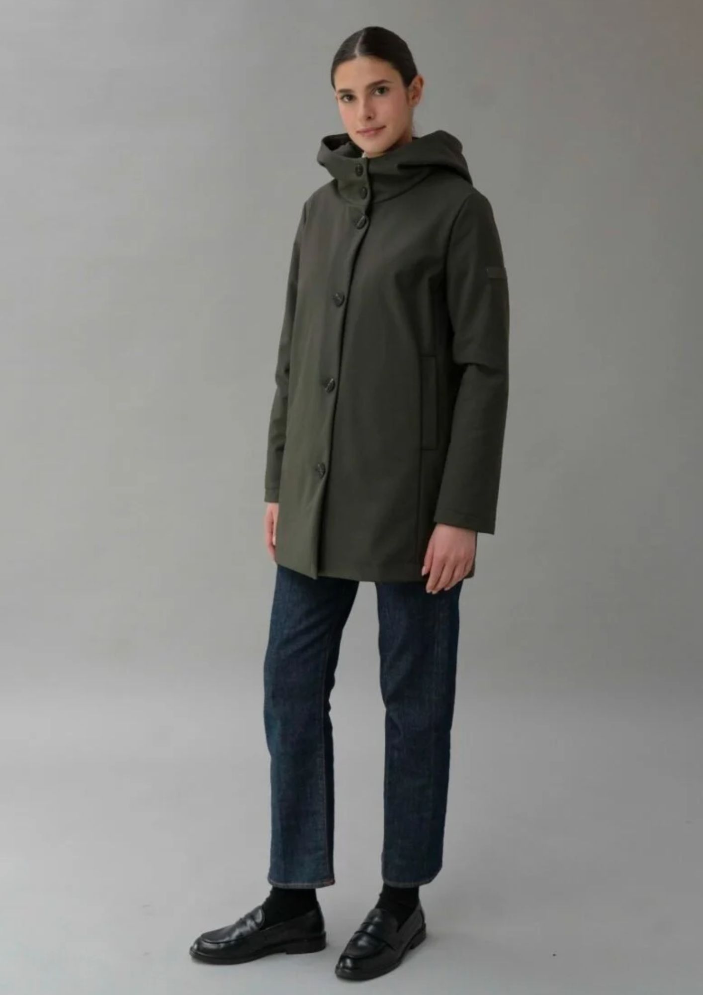 Capospalla non imbottito Amelia Sur 26 Verde Sherwood RIW550J F0280 154 RIHUNIK 