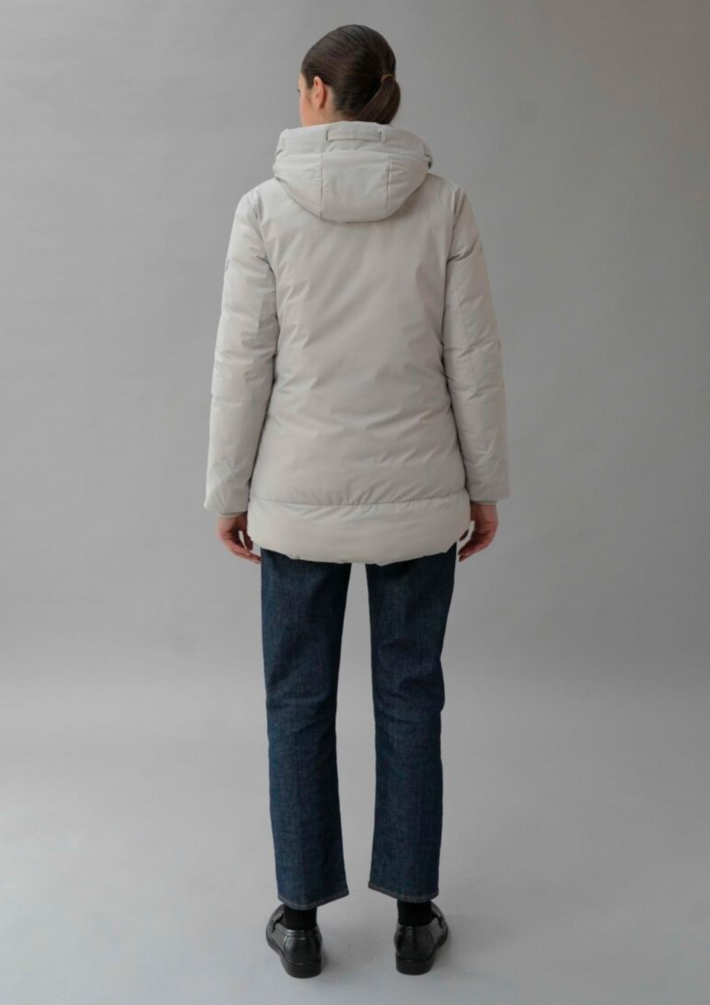 Capospalla non trapuntato con imbottitura di medio peso Tera 26 Bianco Quarzo RIW559J F0278 145 RIHUNIK 