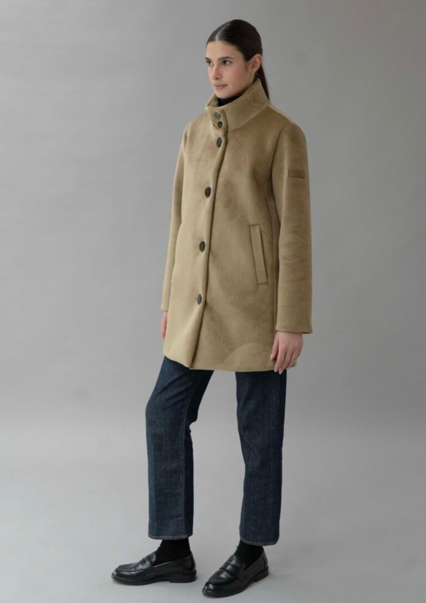 Capospalla non imbottito e sfoderato Traci Beige Deer RIW571J F0012 148 RIHUNIK 