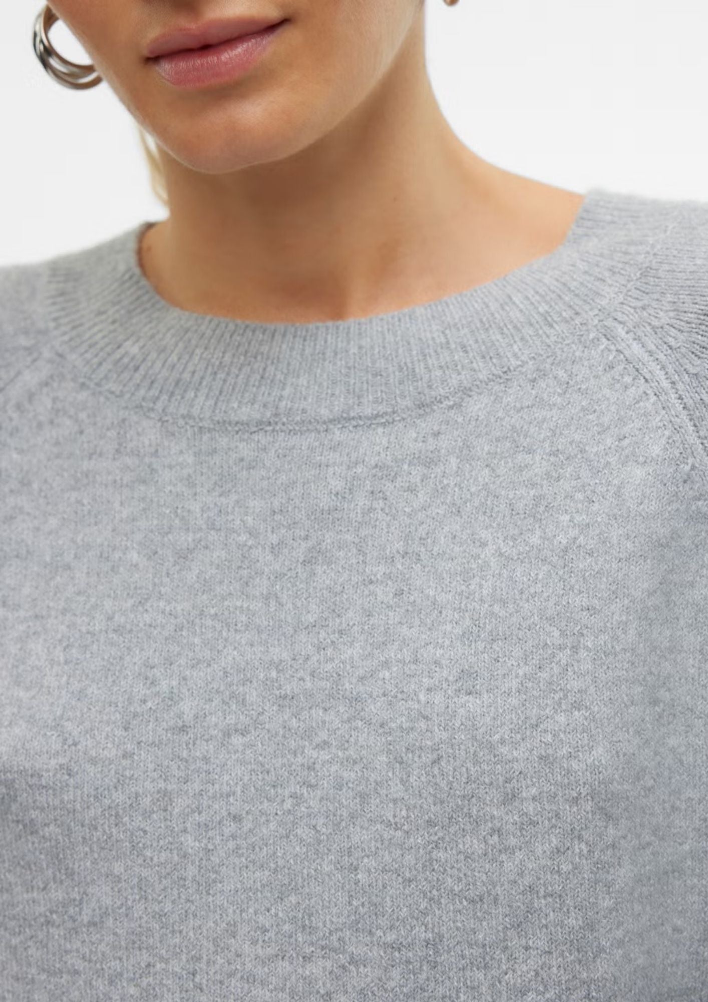 Vero Moda Pullover Donna Doffy Grigio 10201022 Light Grey Melange VERO MODA 