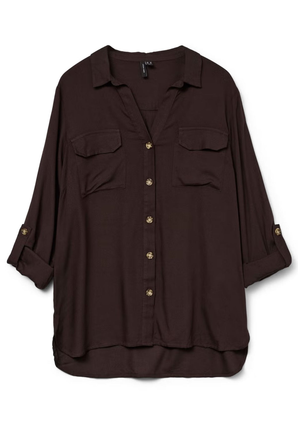 Vero Moda Camicia Donna Bumpy Marrone 10275283 Chocolate Torte VERO MODA 