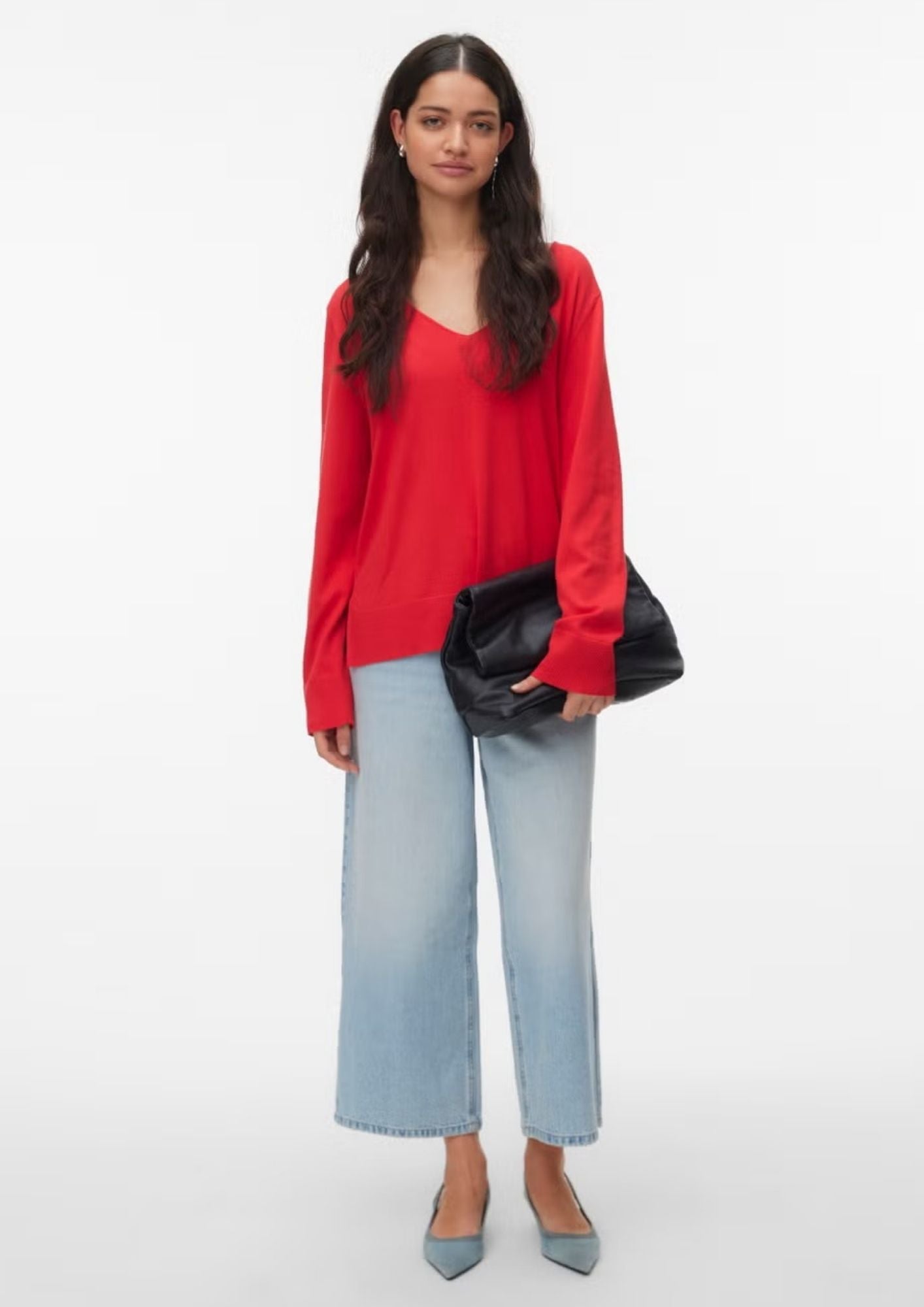 Vero Moda Pullover Donna Silje Rosso 10320451 Biking Red VERO MODA 