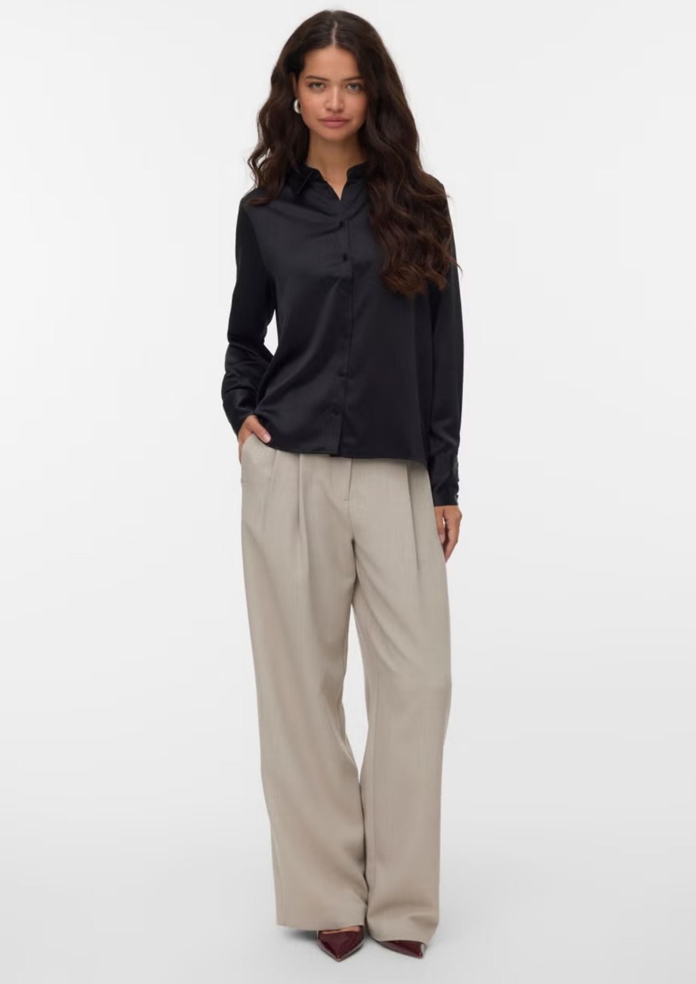 Vero Moda Camicia Donna Merle Nera 10334598 Black VERO MODA 